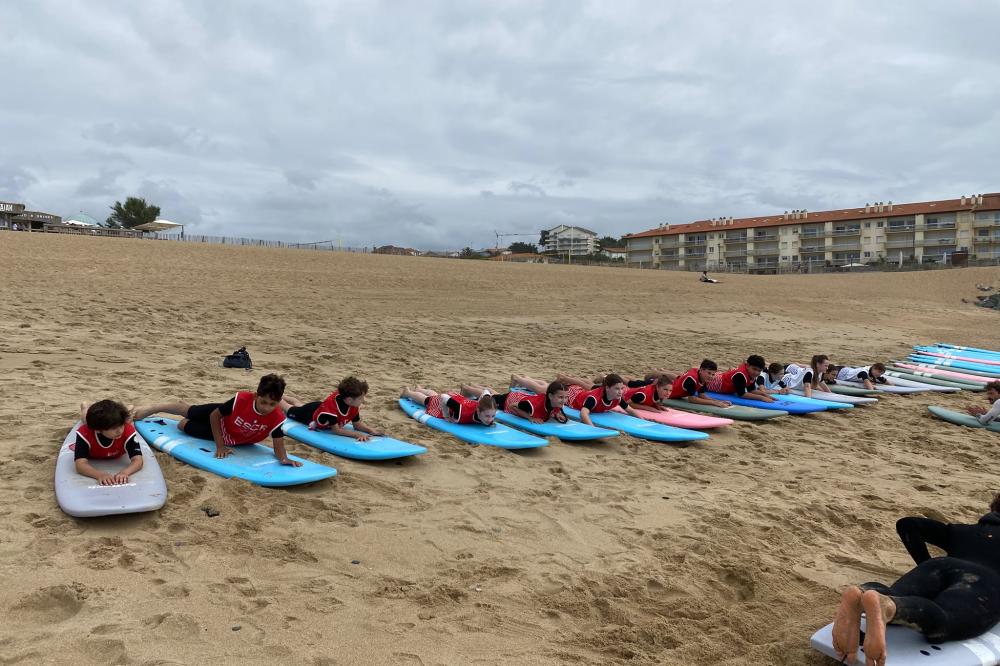 Surf avec le collège Jeanne d'Arc de Moissac 