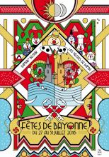 L&#039;affiche officielle des Fêtes de Bayonne 2016 ! 